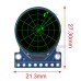 0.71" round screen