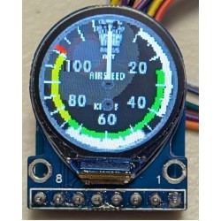 0.71" round screen