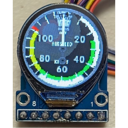 0.71" round screen