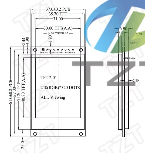 2.0" screen 2.0" screen