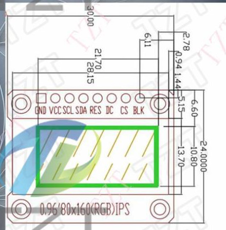 0.96" screen 0.96" screen