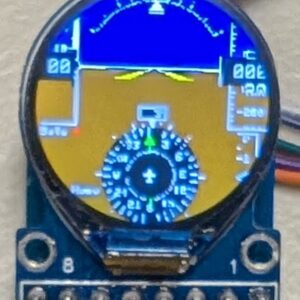 0.71" round screen
