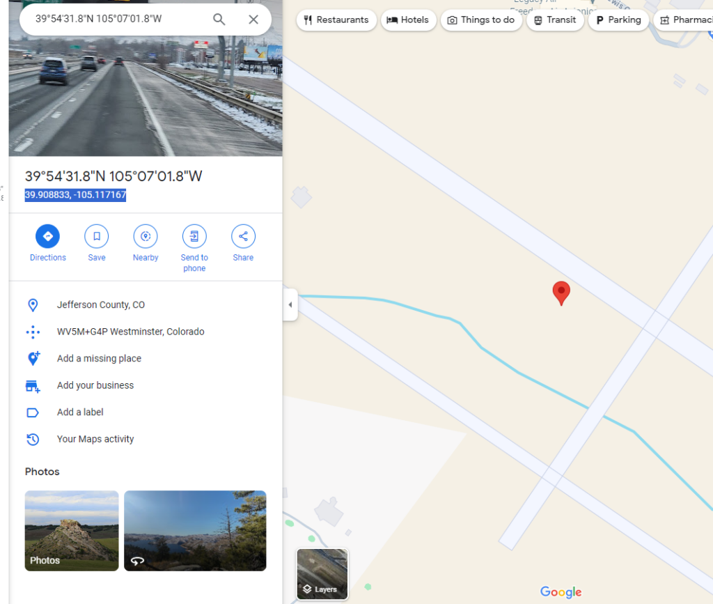 Adding Airports Google Maps coordinate conversion
