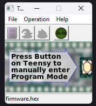 Firmware Updates teensy loader launch